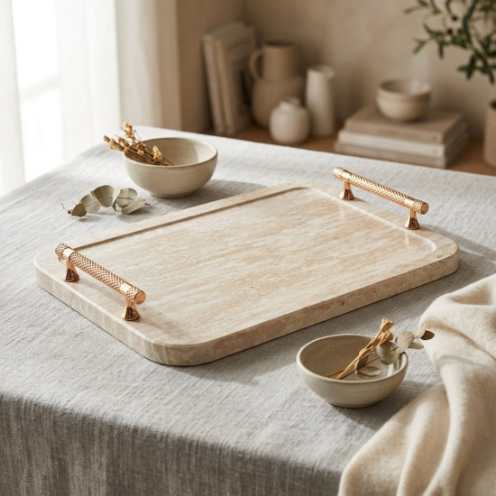 Wooden Tray Set 2 Pcs